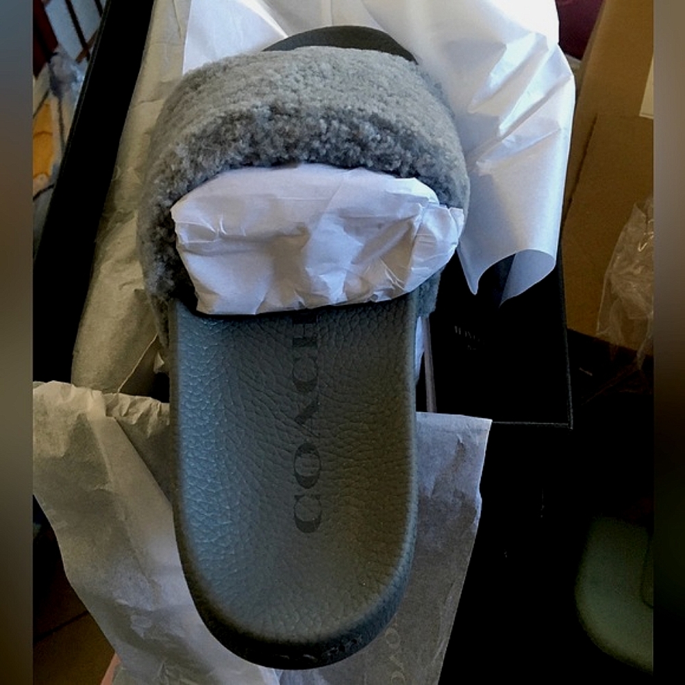 Coach Slide With Shearling - Picture 5 of 8